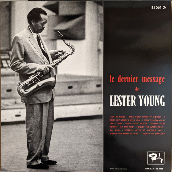 Le Dernier Message De Lester Young Vinyl Record