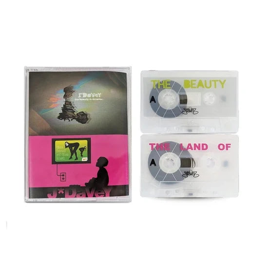 J*Davey – The Beauty in Distortion / The Land of the Lost (Frosted Clear 2-Cassette) Music Cassette Tape