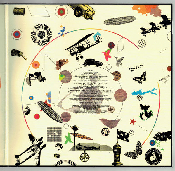 Led Zeppelin Led Zeppelin III Atlantic LP, Album, RE, RM, 180 Mint (M) Mint (M)