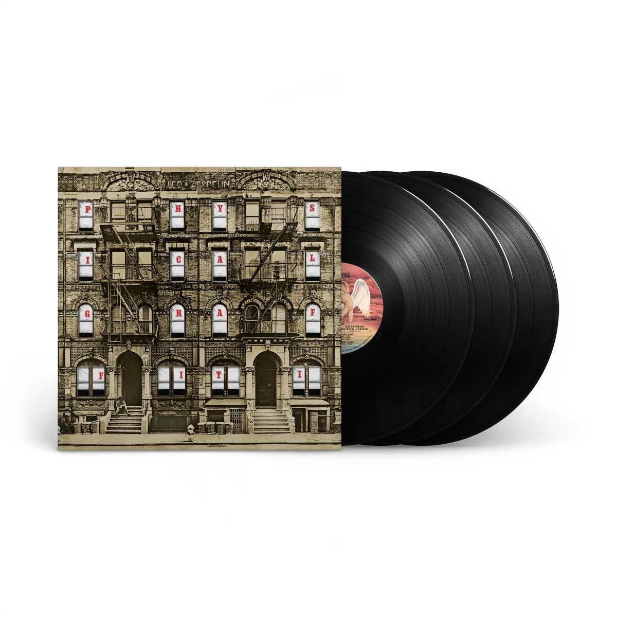 Physical Graffiti [50Th Anniversary Deluxe Edition] 3Lp Vinyl (Remastered + Poster) Vinyl Record