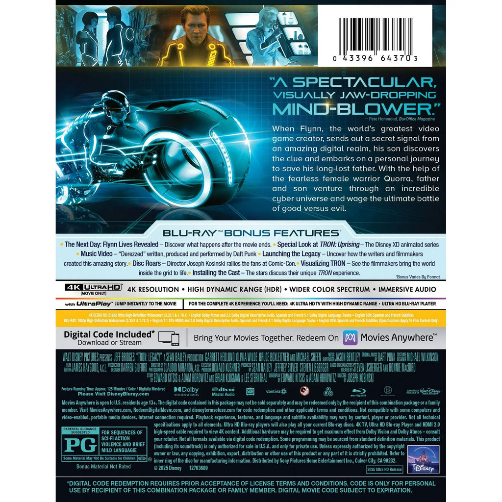 Tron Legacy - Limited Edition Steelbook (4K Ultra HD + Blu-ray + Digital)