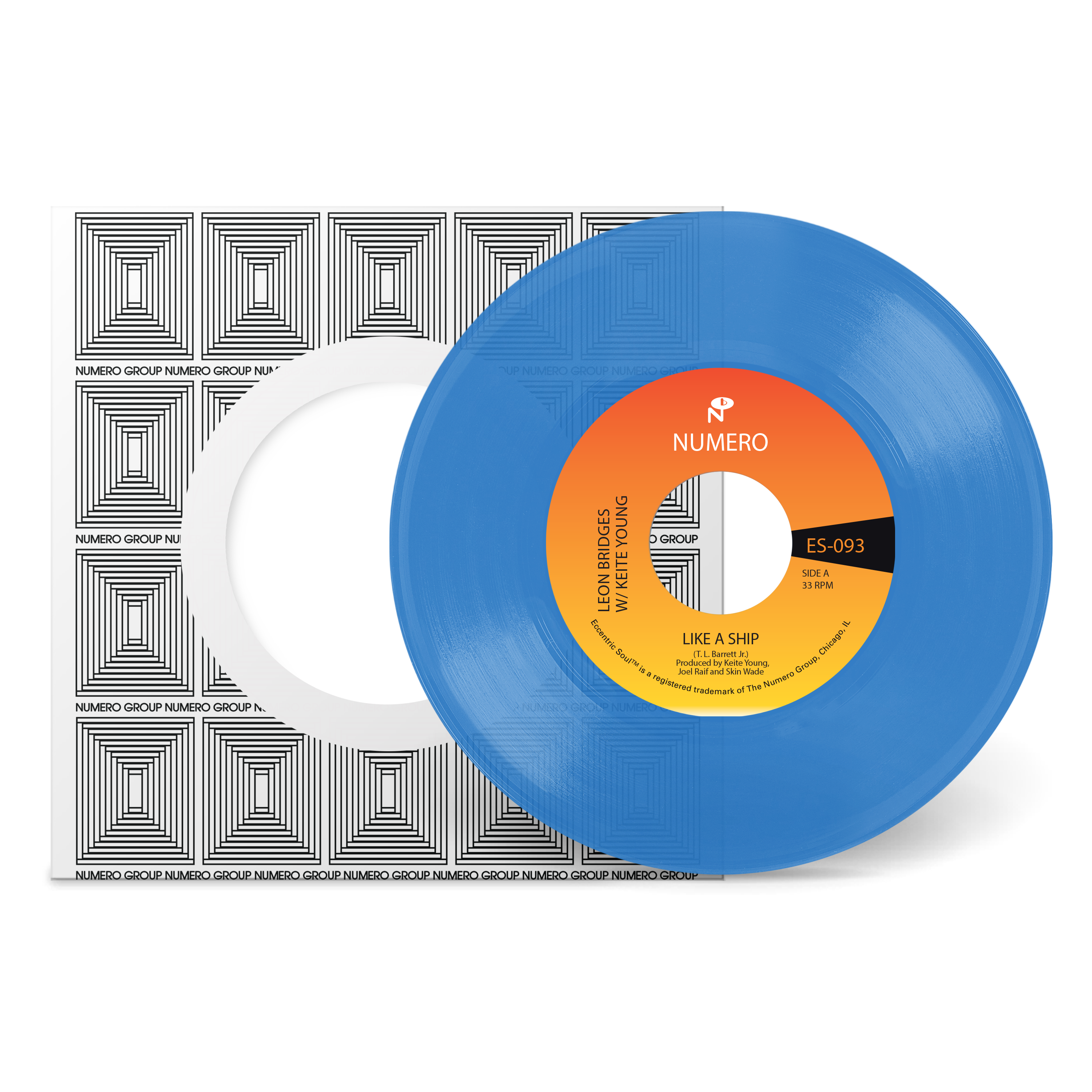 Leon Bridges & Pastor T. L. Barrett - Like A Ship [Clear Blue] Vinyl Record