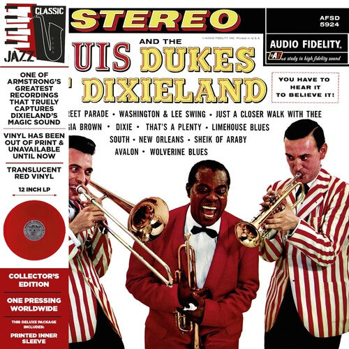 Louis Armstrong Louis Armstrong and the Dukes of Dixieland (Colored Vinyl, Deluxe Edition, Limited Edition, Red, Remastered) [Vinyl] Vinyl Record