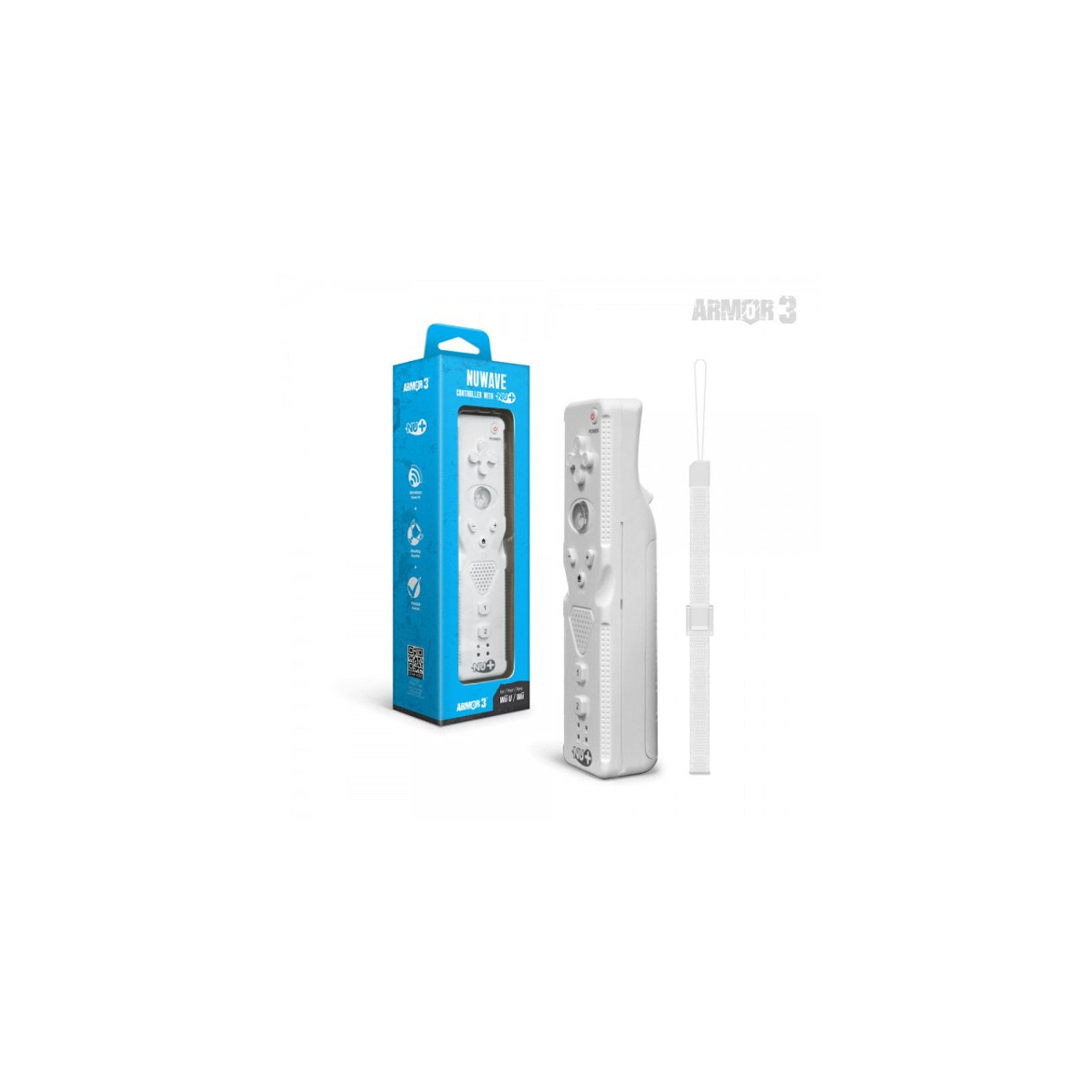 Wii / Wii U NuWave Controller Remote: White - Armor3