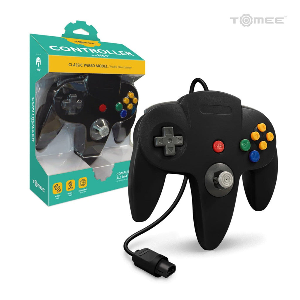 Tomee - N64 Classic Wired Controller: Black - Tomee