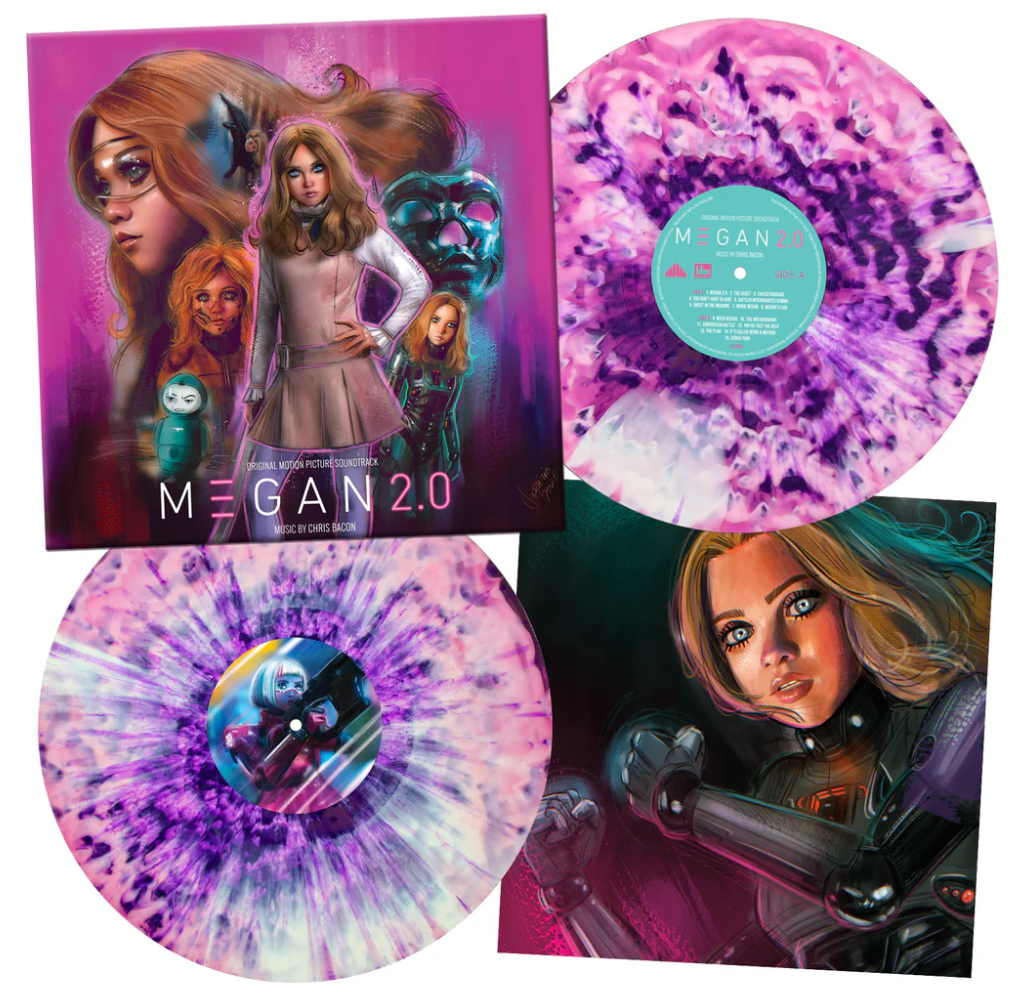 M3GAN 2.0 (Translucent Pink & White A-Side B-Side w/Purple Splatter) () Vinyl Record