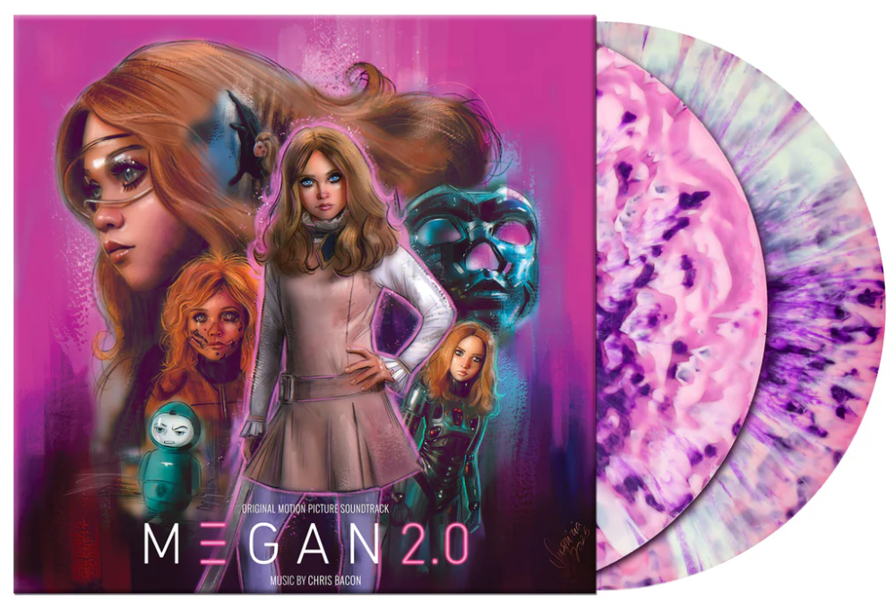 M3GAN 2.0 (Translucent Pink & White A-Side B-Side w/Purple Splatter) () Vinyl Record
