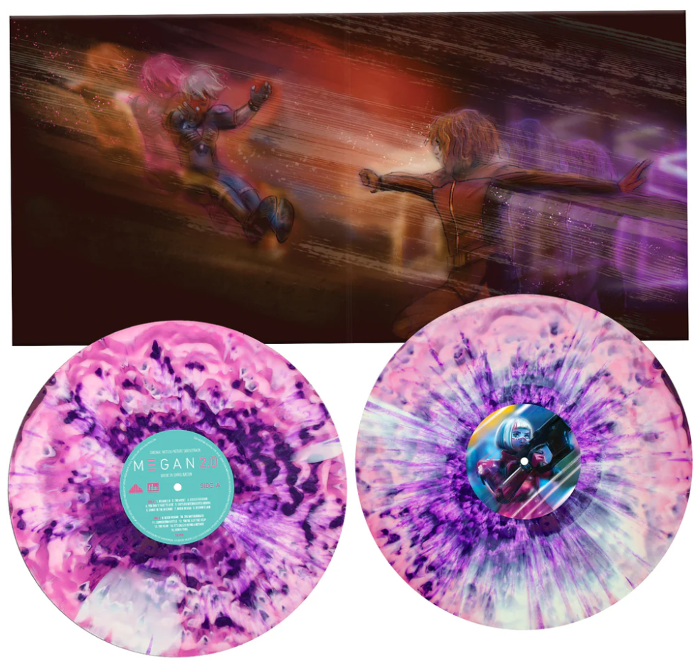 M3GAN 2.0 (Translucent Pink & White A-Side B-Side w/Purple Splatter) () Vinyl Record