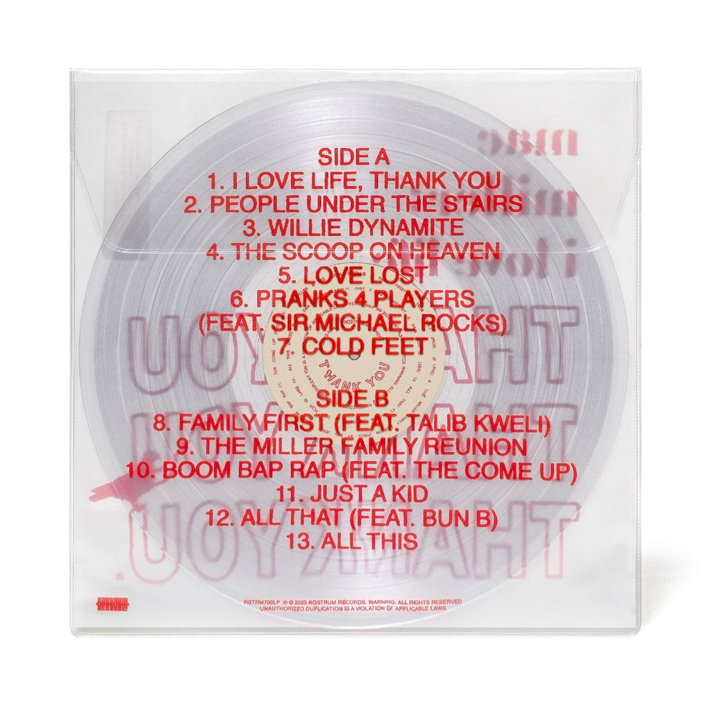 I Love Life, Thank You (Clear Vinyl) Vinyl Record
