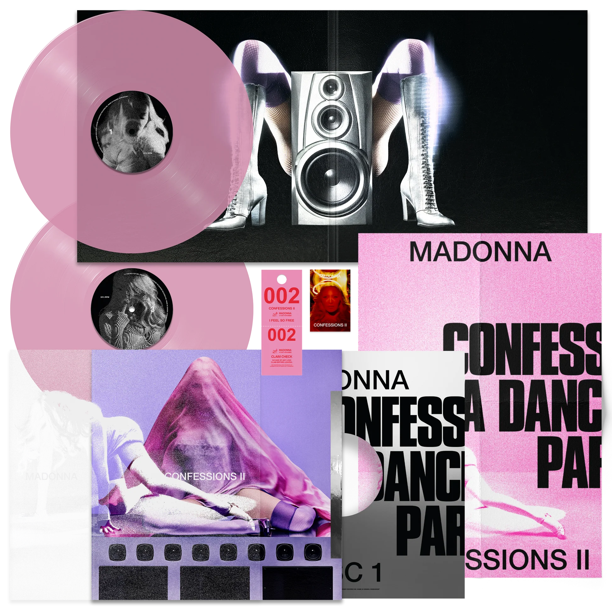 Madonna - Confessions II (Expanded Version) (Double Sided Poster) [Translucent Red] [2LP] |