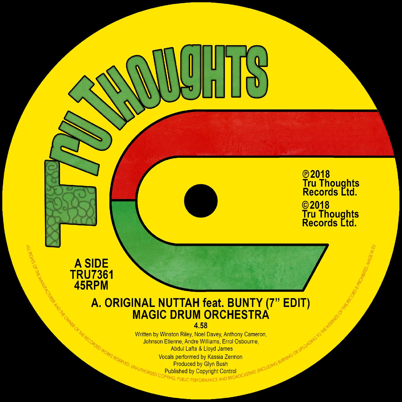 Original Nuttah feat. Bunty (7" Edit)/Dread Nourishment [Vinyl]