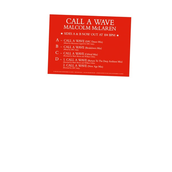 Call A Wave Remixes Vinyl Record