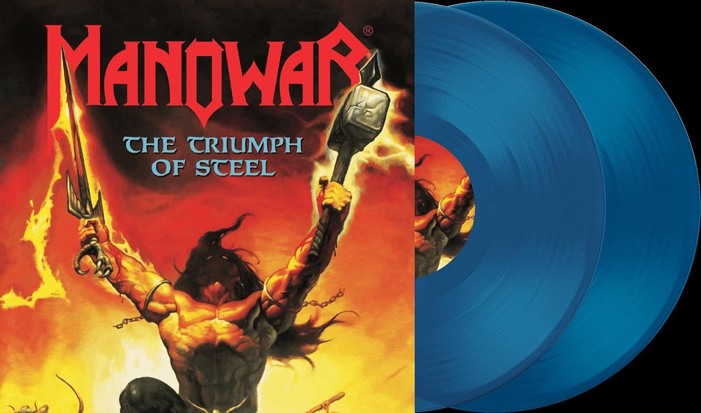Manowar - The Triumph Of Steel (Limited Edition, Transparent Blue Colored Vinyl) [Import] (2 Lp) Vinyl Record