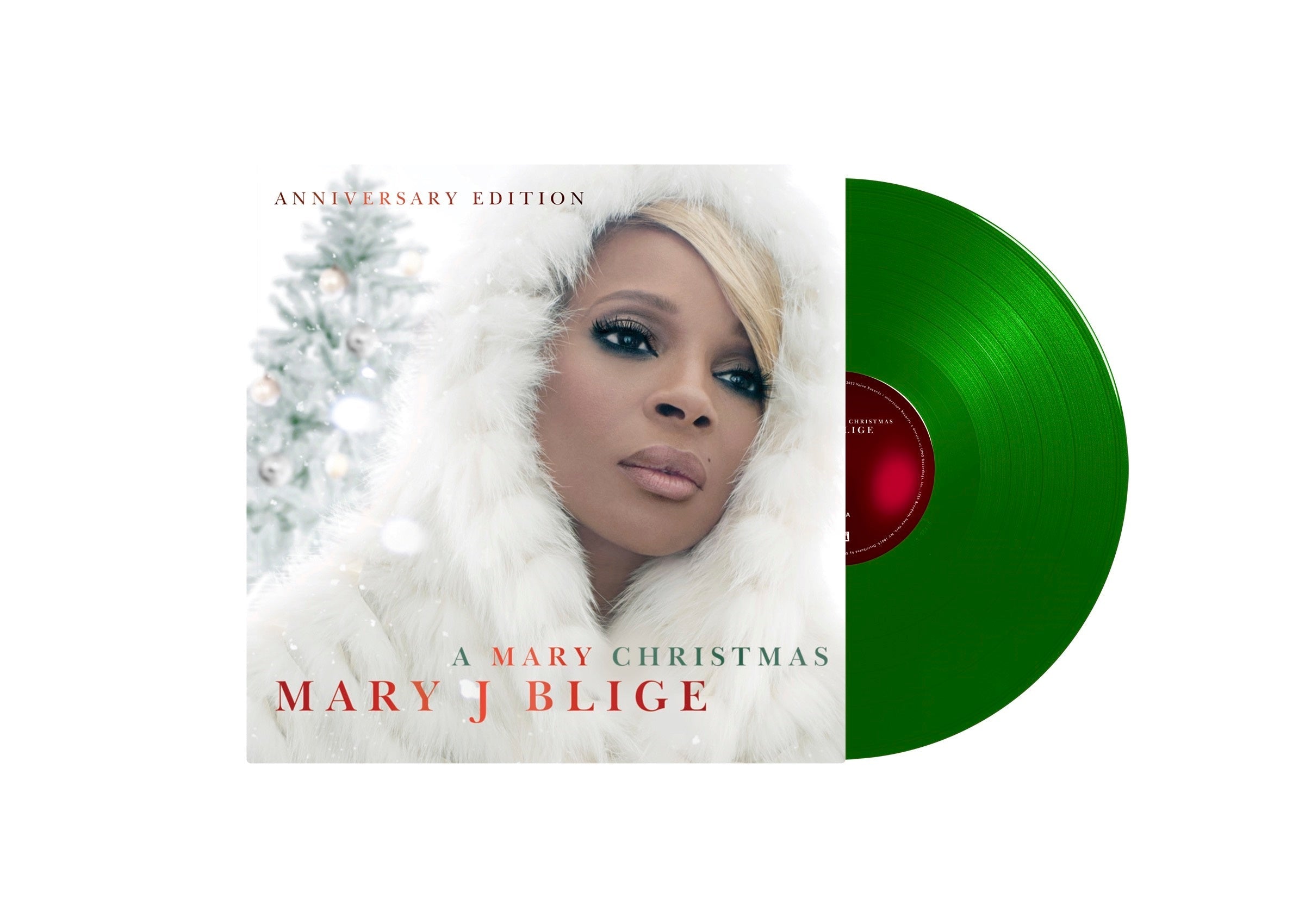 Mary J. Blige A Mary Christmas (Anniversary Edition) [Translucent Green 2 LP] Vinyl Record