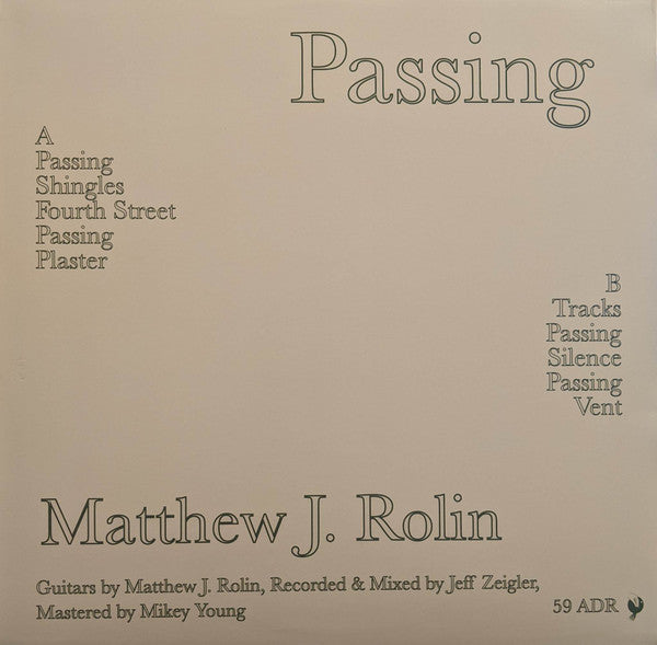 Passing | Mint (M) Mint (M)