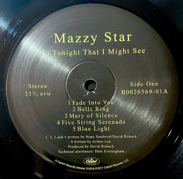 Mazzy Star - So Tonight That I Might See | Mint (M) Mint (M)