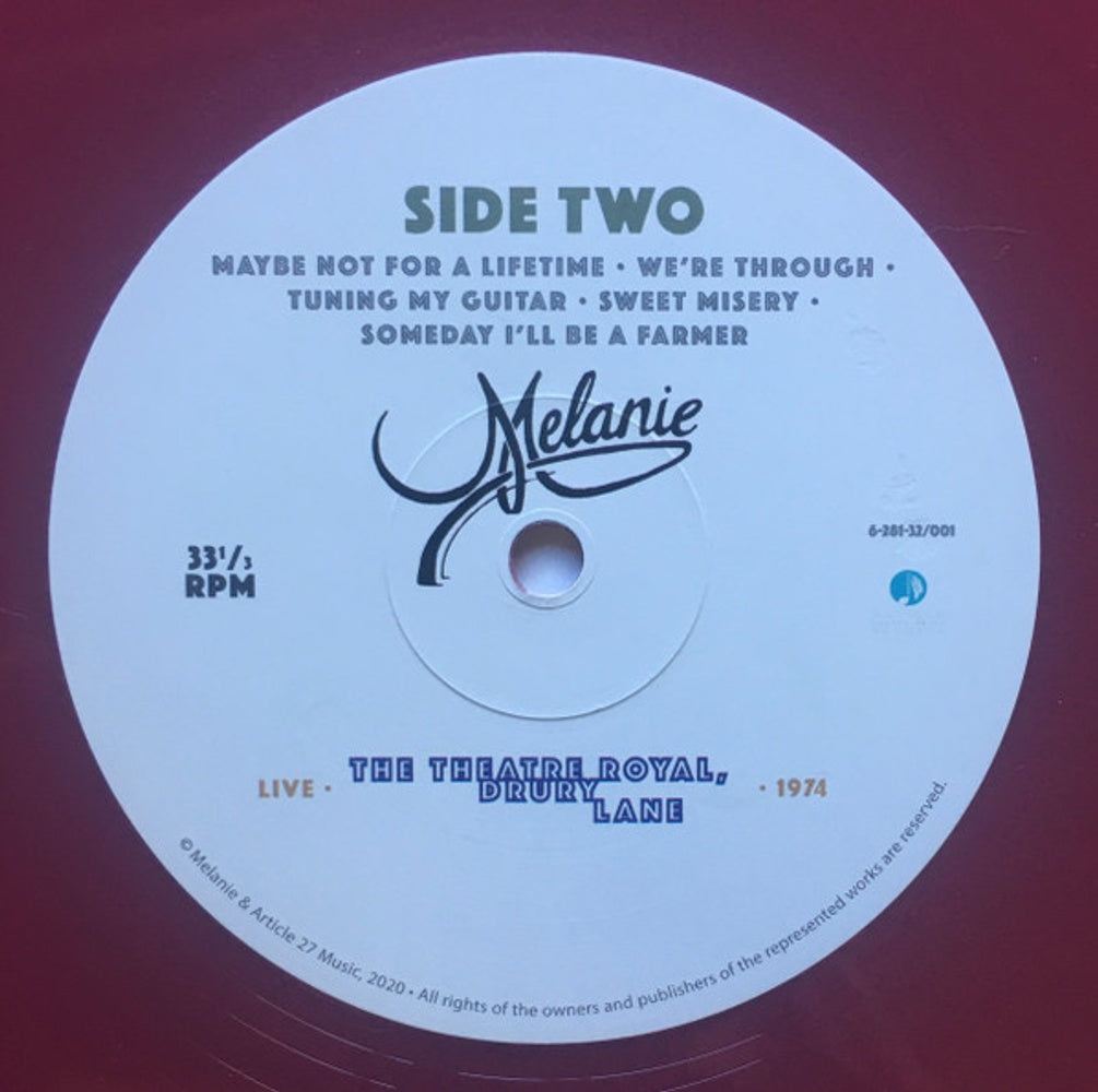Melanie – Melanie With The Incredible String Band Live (LP Vinyl) Vinyl Record