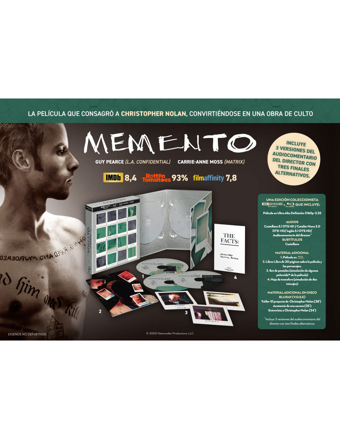 Memento - Collector's Edition (4K Ultra HD + Blu-ray)