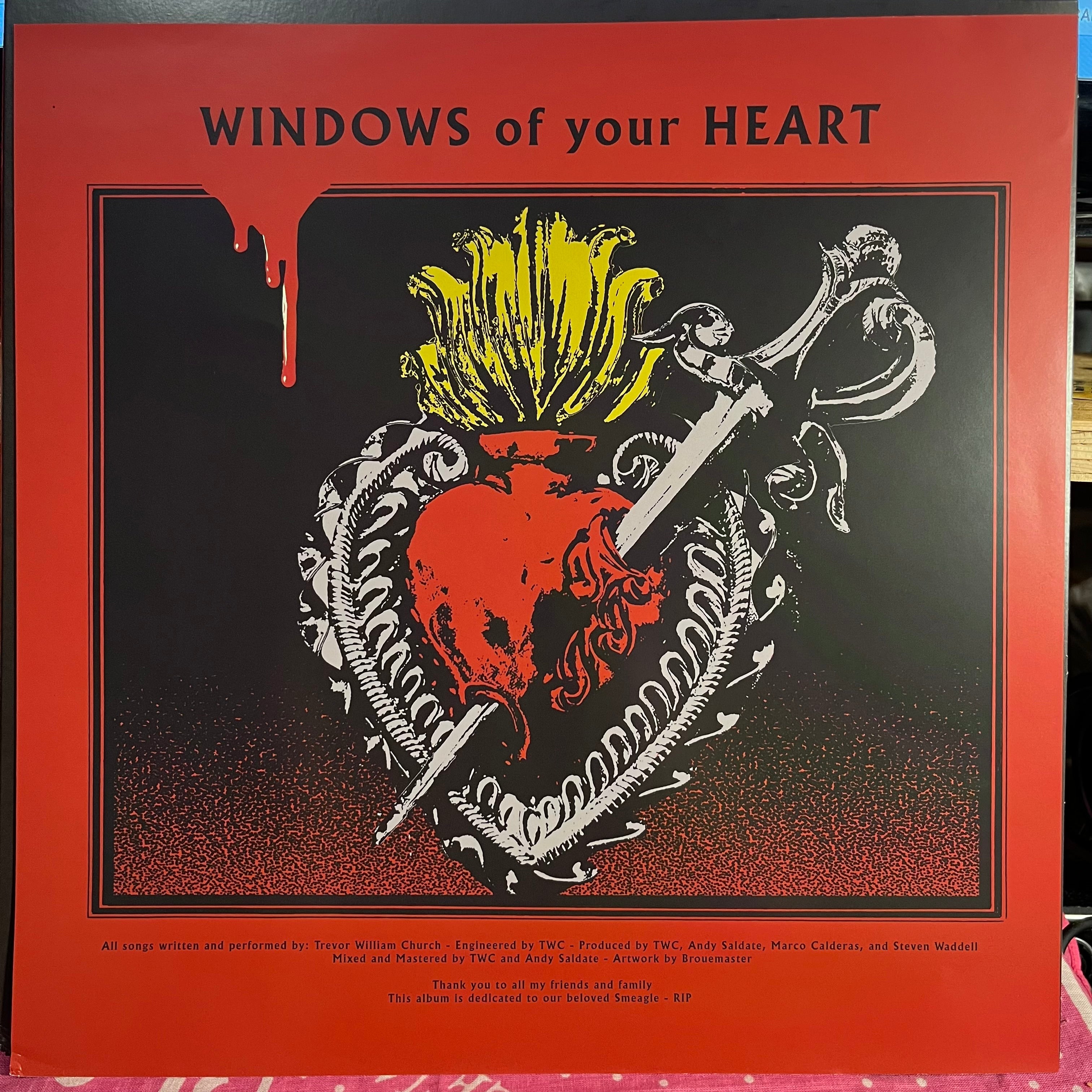 Windows Of Your Heart *HALF BLACK/CLEAR RED SPLATTER* | Mint (M) Near Mint (NM)
