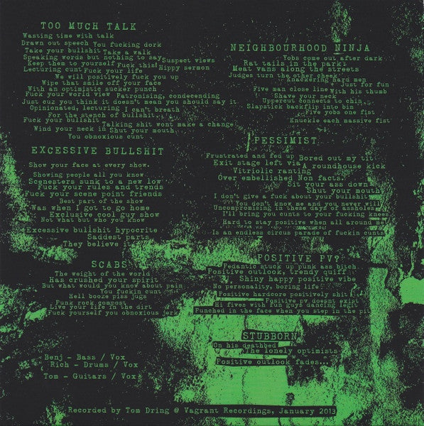 Negative (VINYL 7") *TRANSLUCENT GREEN* | Mint (M) Mint (M)