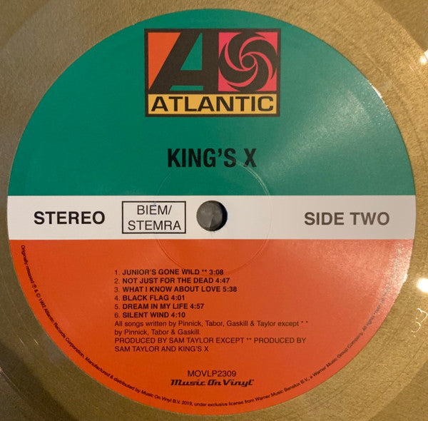 King's X (GOLD VINYL / IMPORT) | Mint (M) Mint (M)