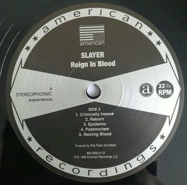 Slayer - Reign In Blood (VINYL) | Mint (M) Mint (M)