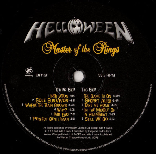 Master Of The Rings (VINYL) | Mint (M) Mint (M)