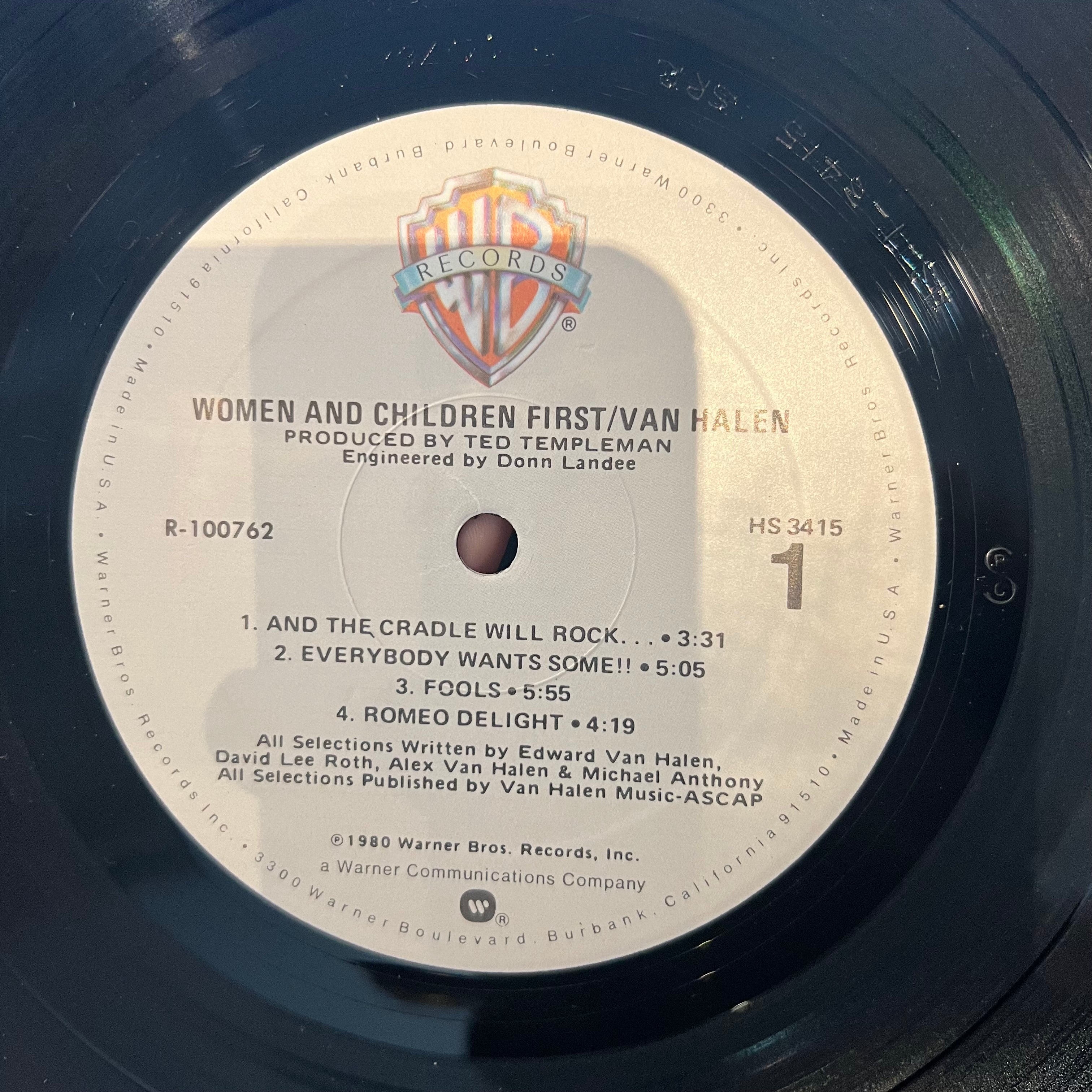 Van Halen - Women And Children First | Excellent (EX) Very Good Plus (VG+)