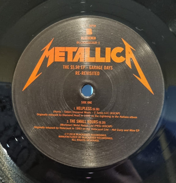 Metallica - The $5.98 E.P. - Garage Days Re-Revisited | Mint (M) Mint (M)