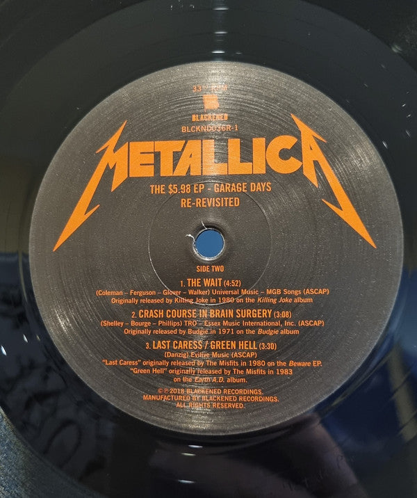 Metallica - The $5.98 E.P. - Garage Days Re-Revisited | Mint (M) Mint (M)