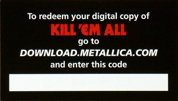 Metallica Kill 'Em All Blackened LP, Album, RE, RM Mint (M) Mint (M)
