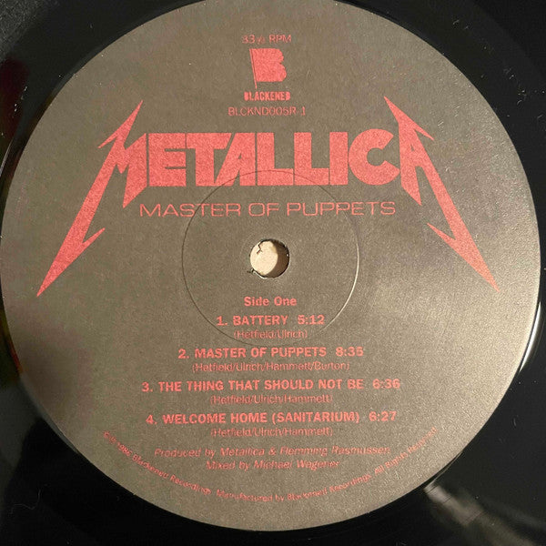 Metallica - Master Of Puppets (180 GRAM VINYL) | Mint (M) Mint (M)