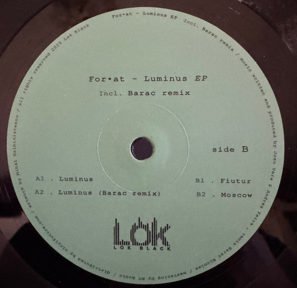 Luminus EP (VINYL)(BARAC RMX) | Mint (M) Mint (M)
