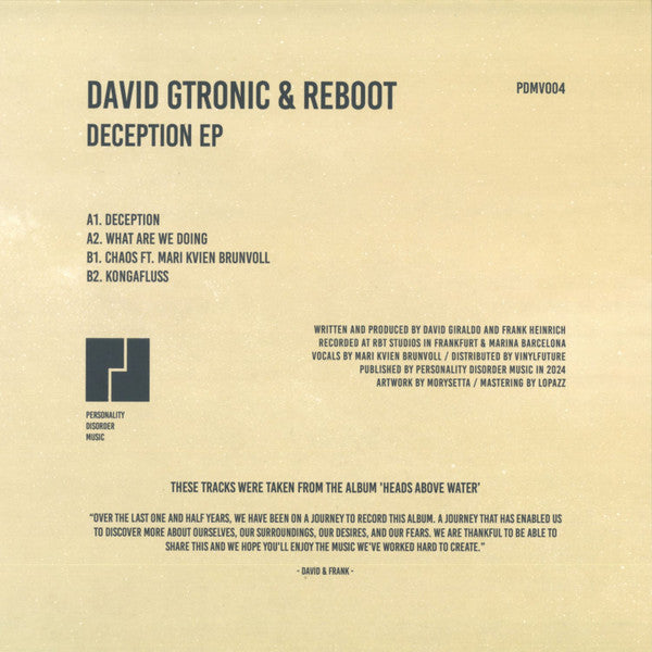 Deception (VINYL) | Mint (M) Mint (M)