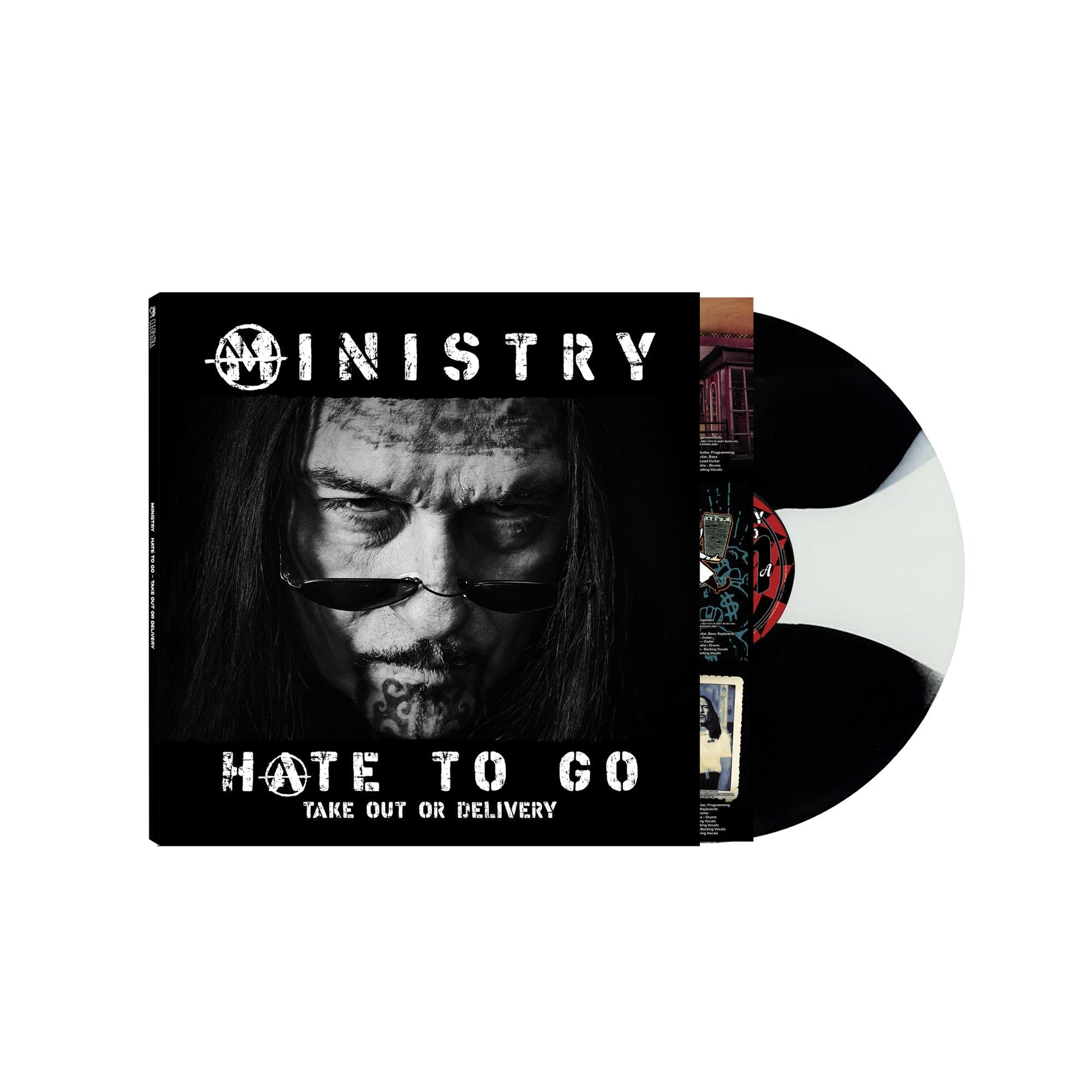 PRE-ORDER: MINISTRY - Hate To Go - Take Out Or Delivery (Indie Exclusive) [Black/White Butterfly Burst] Vinyl Record