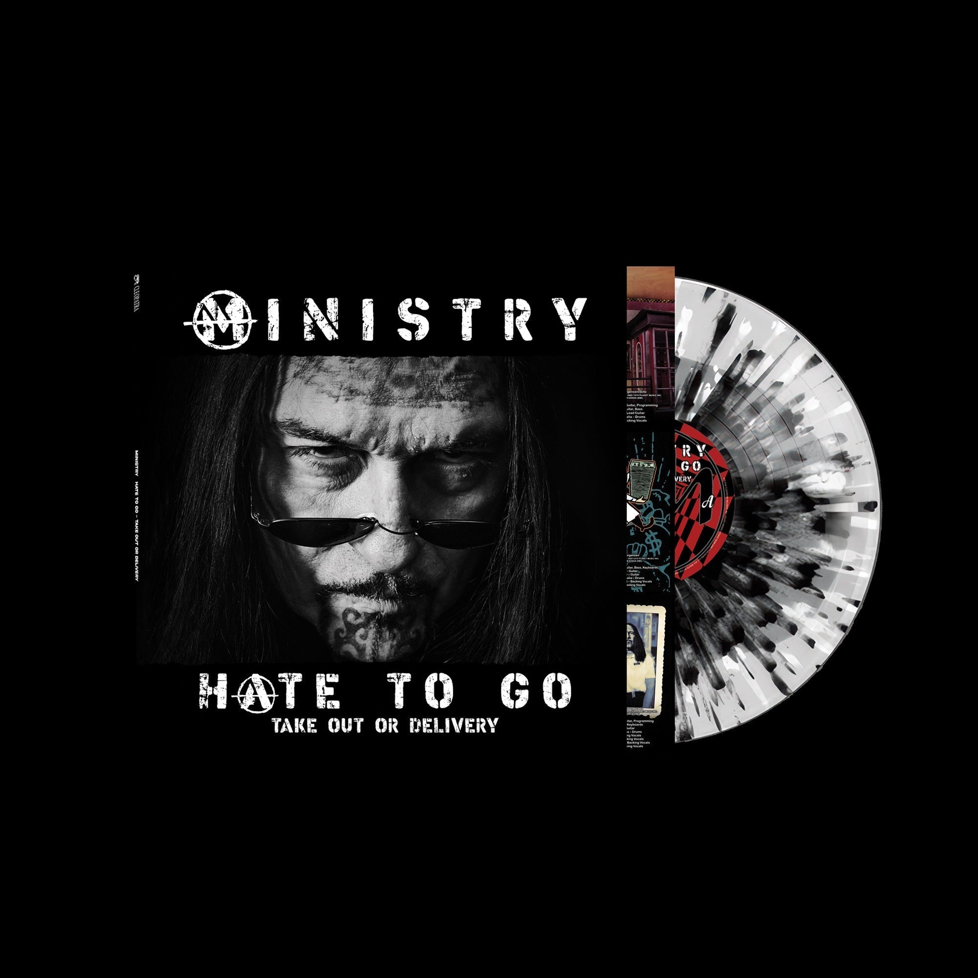 MINISTRY - Hate To Go - Take Out Or Delivery (Limited Edition) [Black/Silver Splatter Vinyl] Vinyl Record