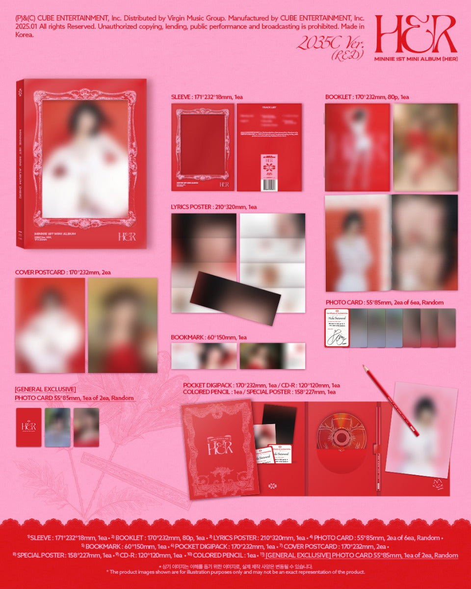 Her [2035C Ver.] (Booklet, Pencil, Photo / Photo Card, Poster, Postcard) Music CD