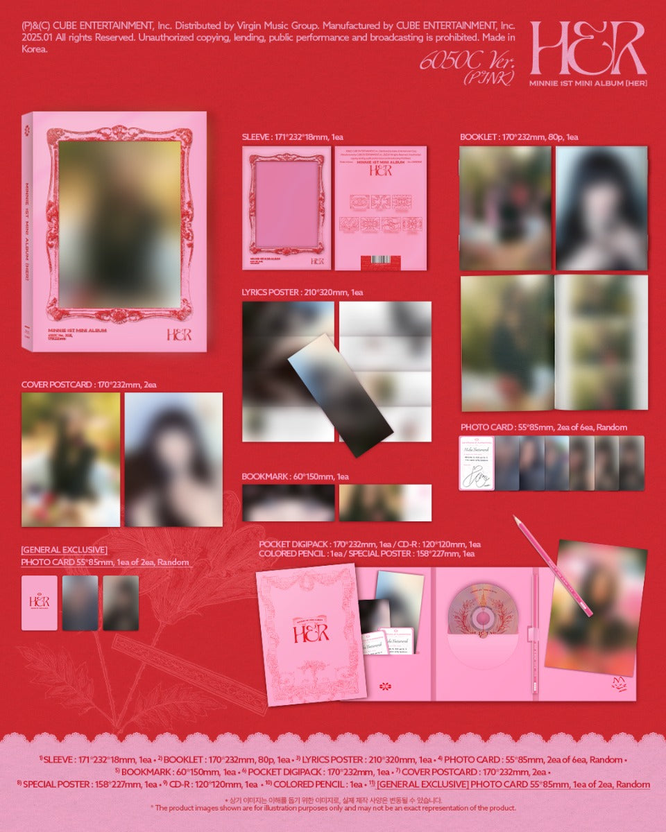 Her [6050C Ver.] (Booklet, Pencil, Photo / Photo Card, Poster, Postcard) Music CD