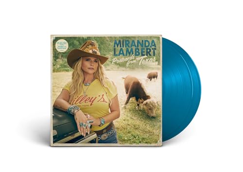 Miranda Lambert Postcards from Texas [Sea Blue 2 LP] Vinyl Record