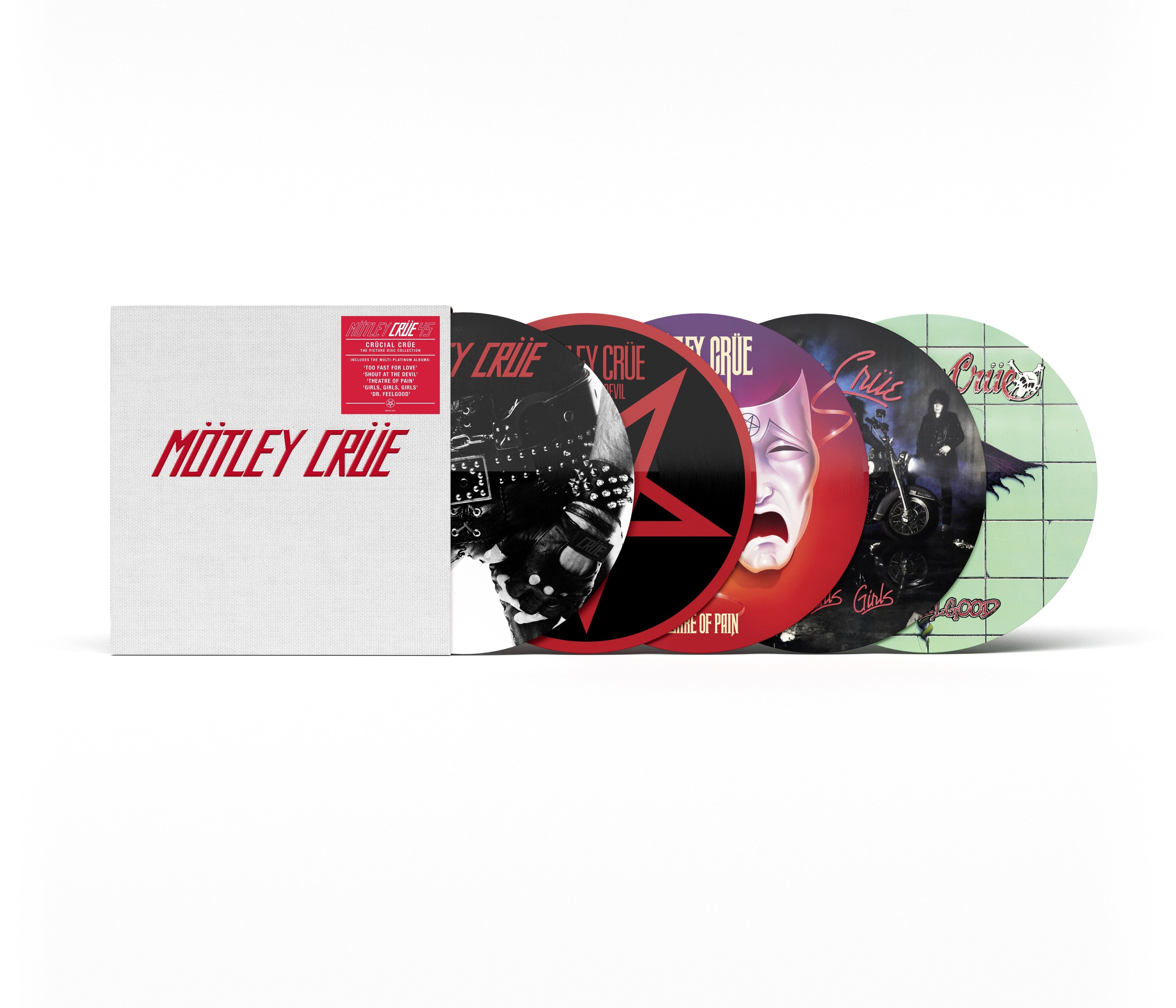 Motley Crue - Crucial Crue (45Th Anniversary) [Deluxe Box Set] [Picture Disc 5Lp] Vinyl Record