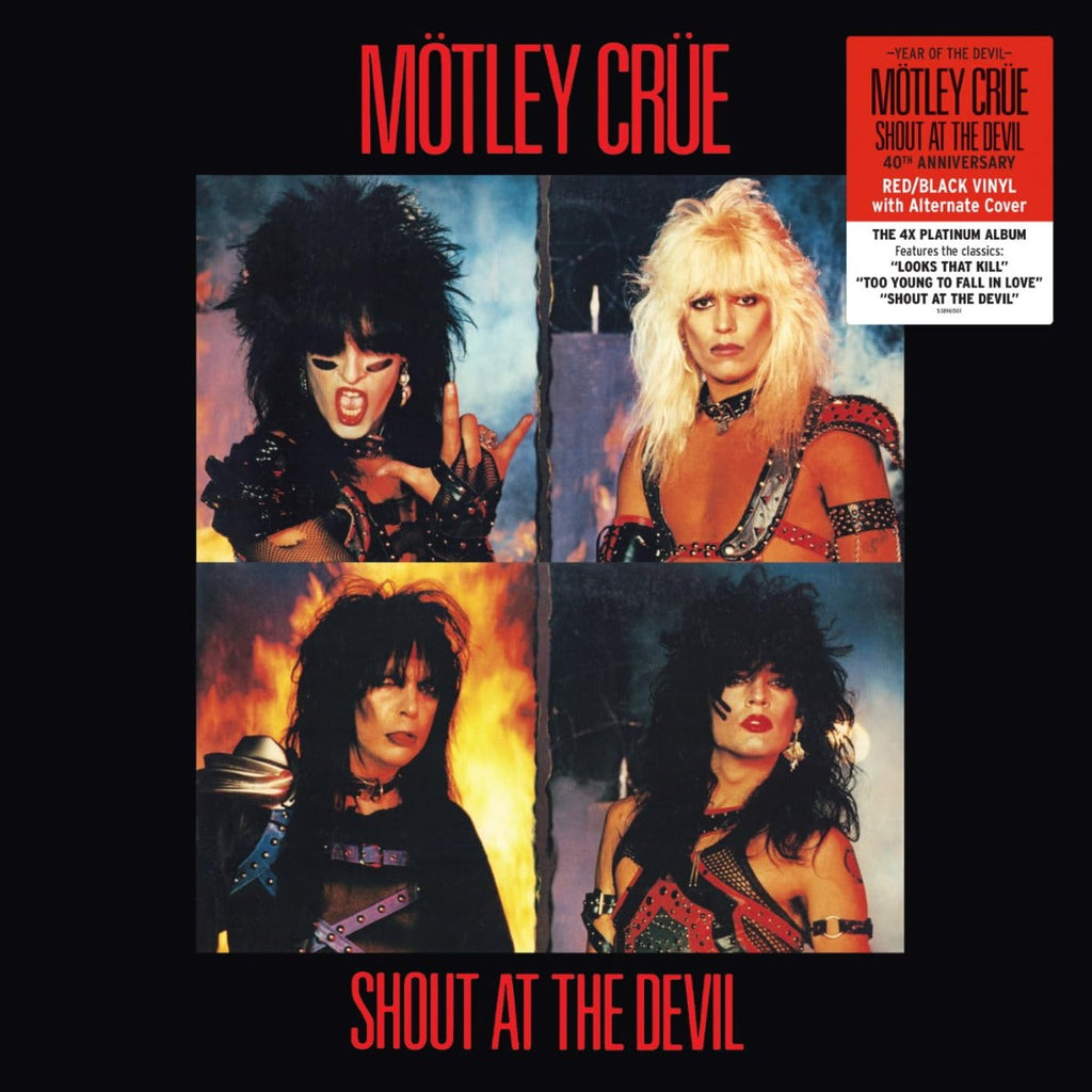 Shout At The Devil: 40th Anniversary Edition (Limited Edition, Alternate Cover, Red & Black Colored Vinyl) |