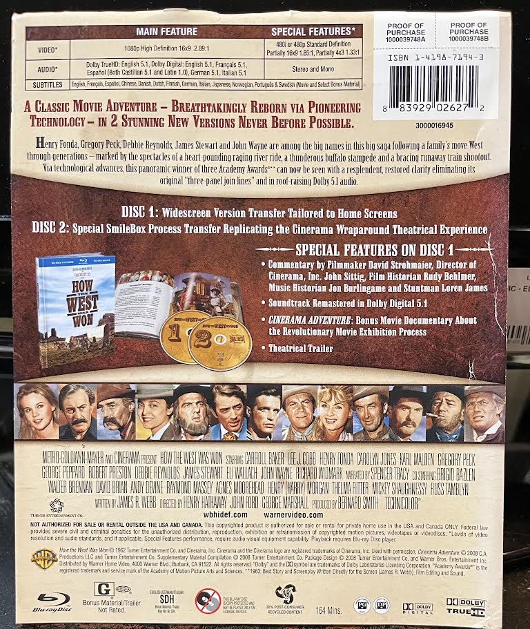 BLU-RAY - How The West Was Won (2xBLU RAY DISC) |