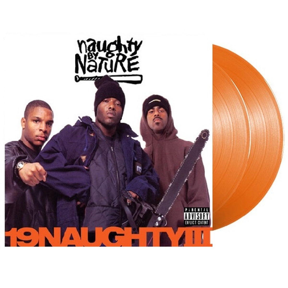 Naughty By Nature - 19 Naughty III: 30th Anniversary Edition [Explicit Content] (Colored Vinyl, Orange, 140 Gram Vinyl) (2 Lp's) Vinyl Record