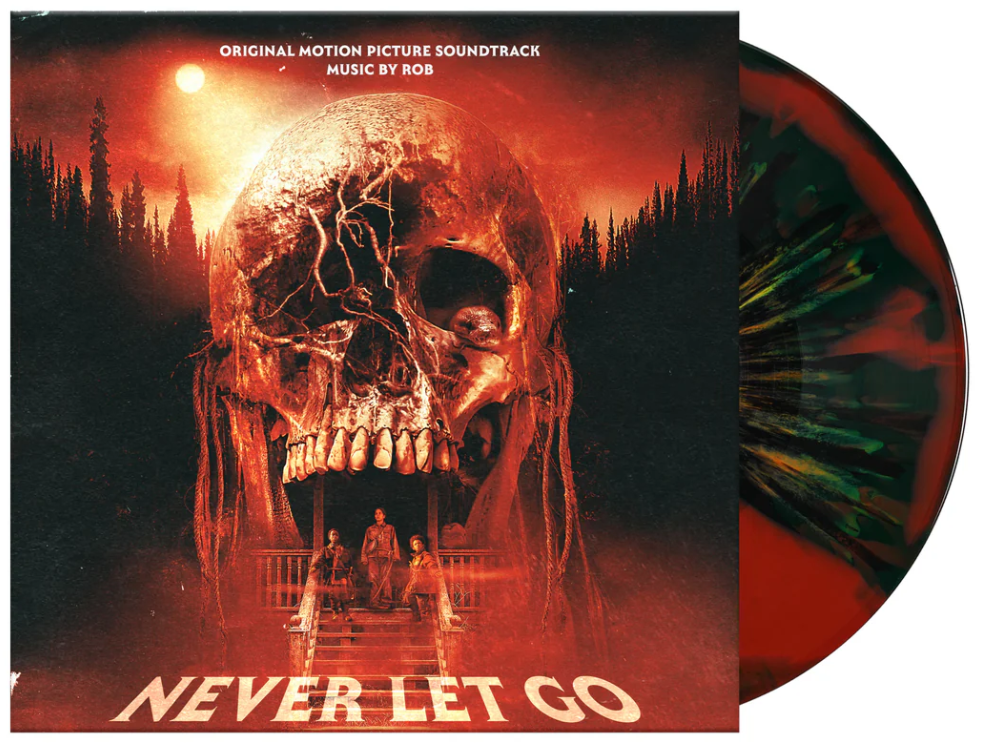 NEVER LET GO Original Motion Picture Soundtrack (Blood Red/Black Swirl Splatter) Vinyl Record