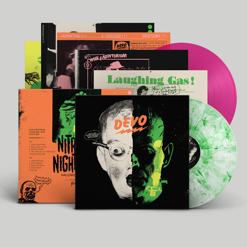 Devo - (PRESALE 7/3/26) Nitrous Nightmare Halloween Live '75 - Haunted Striptease (WHITE GREEN PINK 2xVINYL) | Mint (M) Mint (M)