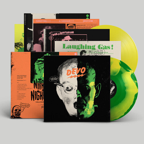 Devo - (PRESALE 7/3/26) Nitrous Nightmare Halloween Live '75 - Laughing Gas (GREEN YELLOW SWIRL 2xVINYL) | Mint (M) Mint (M)