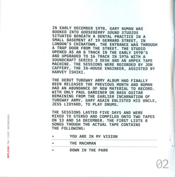 Replicas (The First Recordings)(CD) | Mint (M) Mint (M)