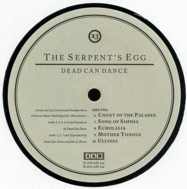 Dead Can Dance - The Serpent's Egg | Mint (M) Mint (M)