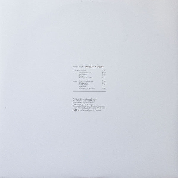 Joy Division - Unknown Pleasures | Mint (M) Mint (M)