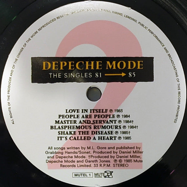 The Singles 81 → 85 (VINYL) |